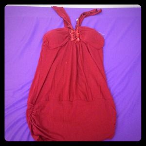 Rhinestone halter top