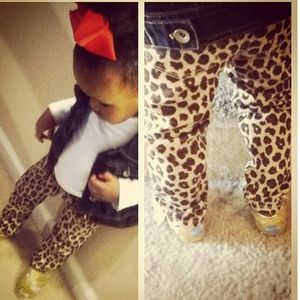 ❌SOLD❌Toddler cheetah print skinny jeans