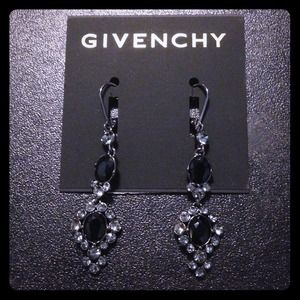 Givenchy Black Stone Earrings