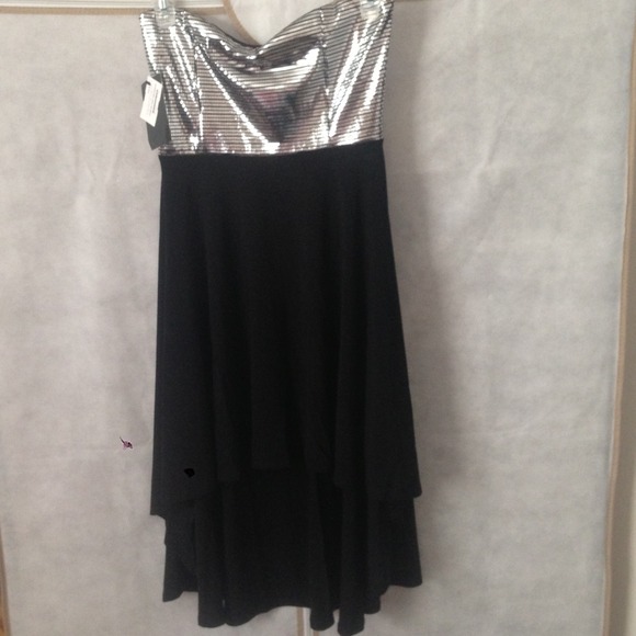 Strapless High low dress