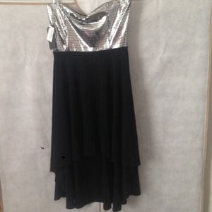 Strapless High low dress