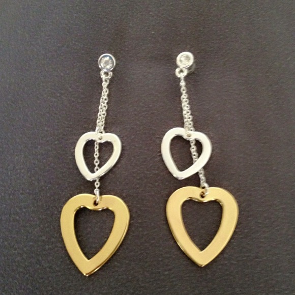 Silver double heart - Picture 2 of 3