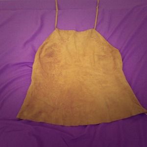 Sued halter top