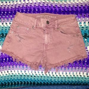 American Eagle pink high waisted shorts!