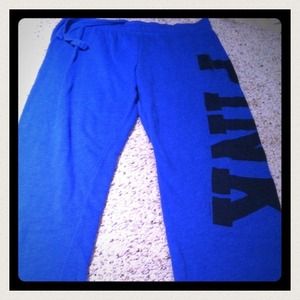 VS blue cut off Capri sweats