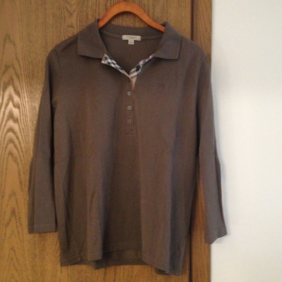 Authentic Burberry 3/4 sleeve shirt