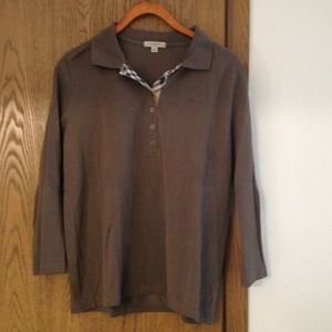 Authentic Burberry 3/4 sleeve shirt