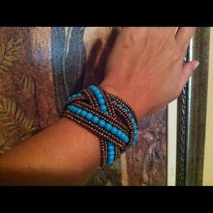 Cuff bead bracelets