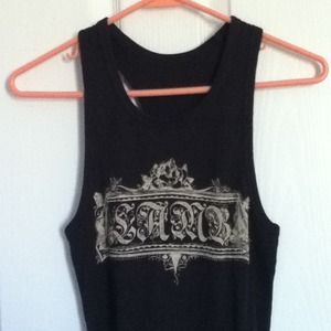 L.A.M.B brand black tank top