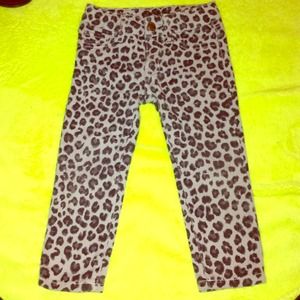 ❌SOLD❌Toddlers Black and grey cheetah print jeans