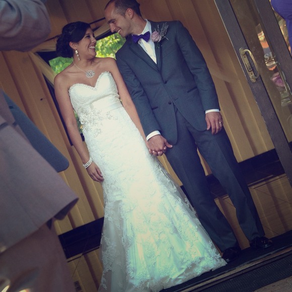 Lace wedding dress