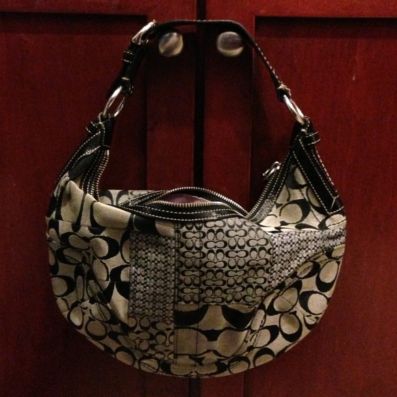 Authentic Coach small hobo bag with match wallet.