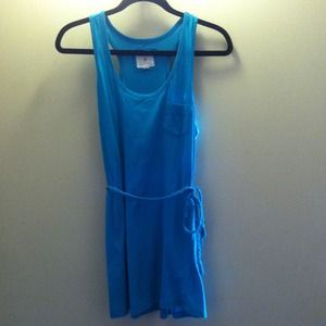 Forever21 Teal Racerback Tunic With Pocket