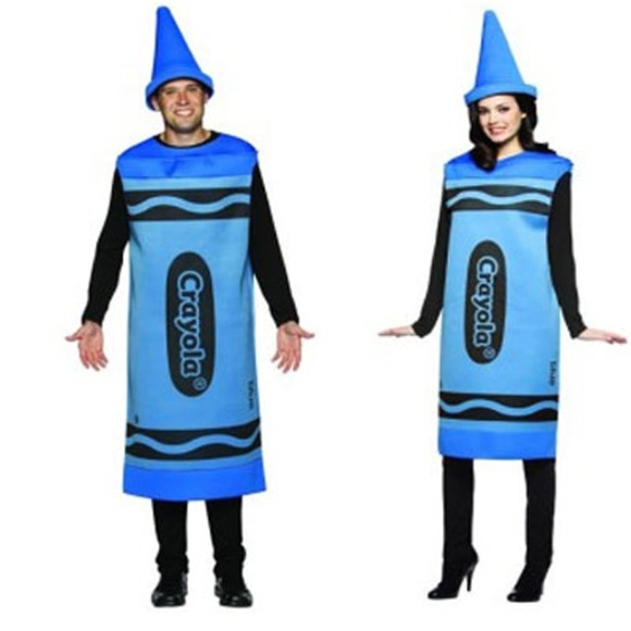 His and hers Crayon costumes