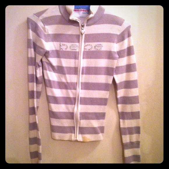 🚫Bundled Bebe Heather & White zip up XS