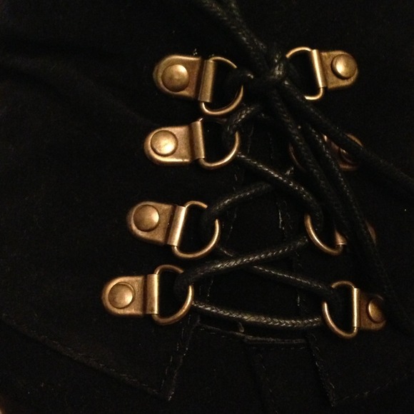 Sexy Black Suede Boots- New! . - Picture 2 of 2