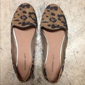 Cheetah print madden girl flats 🐾