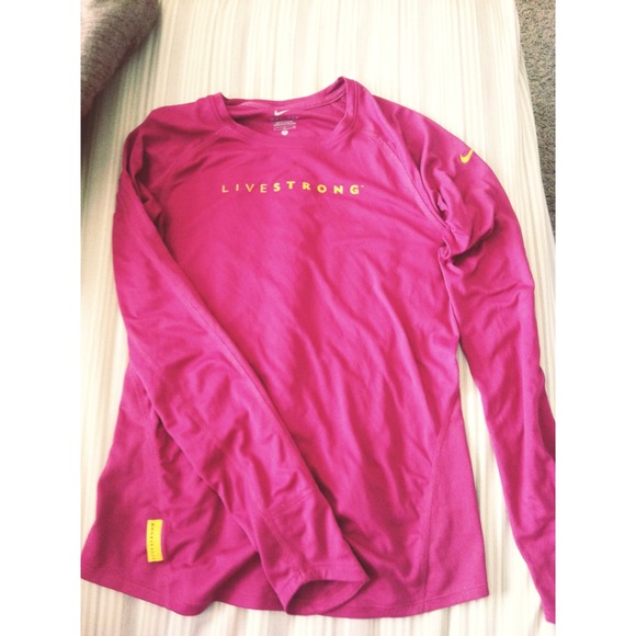 Nike live strong dri fit top