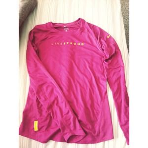 Nike live strong dri fit top
