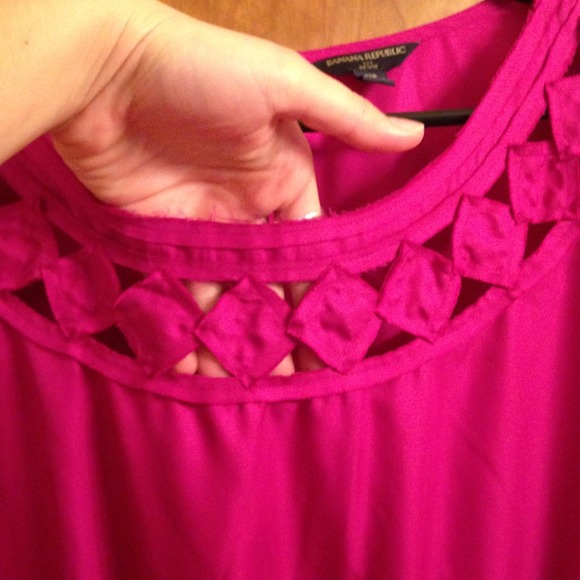 Banana Republic casual fuscia dress! - Picture 3 of 4