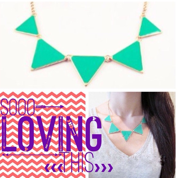 🎉HOST PICK 9/18🎉Mint Triangle Necklace