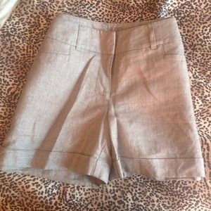 Silver Metallic Shorts