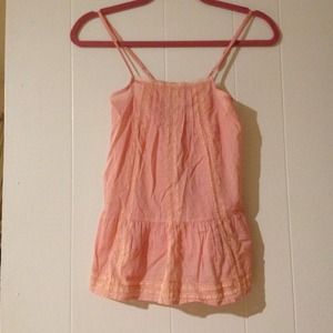 Pink lace tank