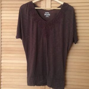 💗REDUCED💗Like new Mudd dolman w/crochet detail