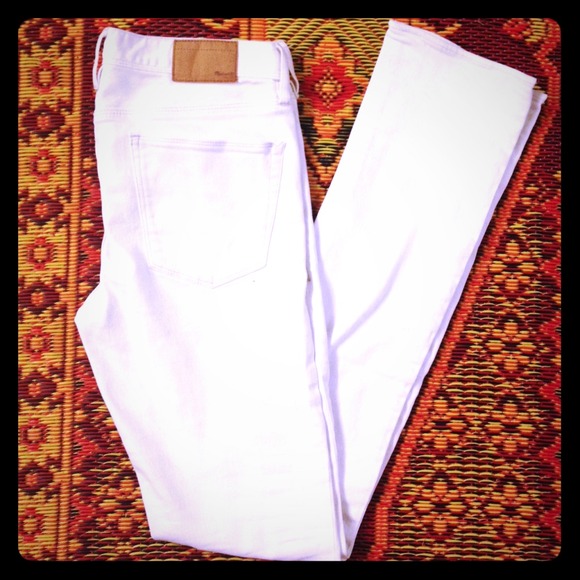 White Madewell skinny jeans