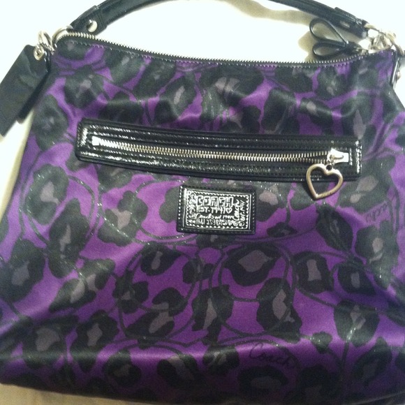 Authentic coach leopard purse like new
