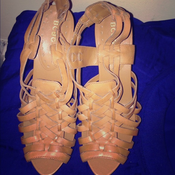 Reduced Chestnut BCBGirls Wedge SZ 7 1/2