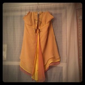 Tops - Tan layered halter top Tops - Tan layered halter top