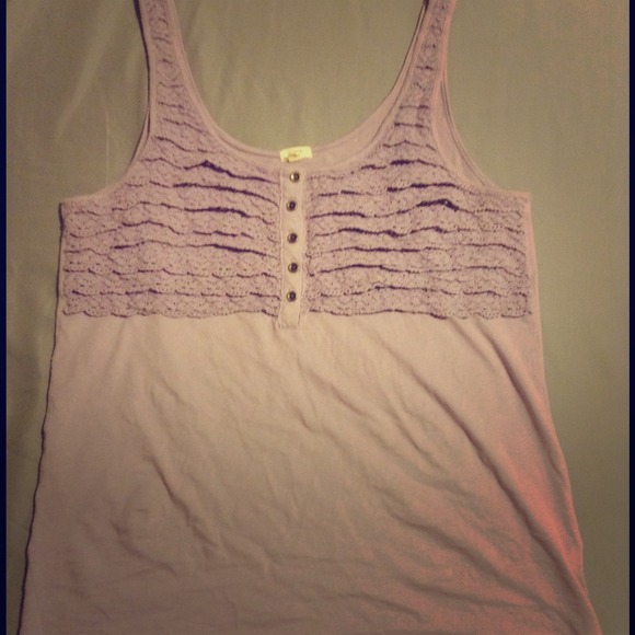 J.Crew purple crochet tank