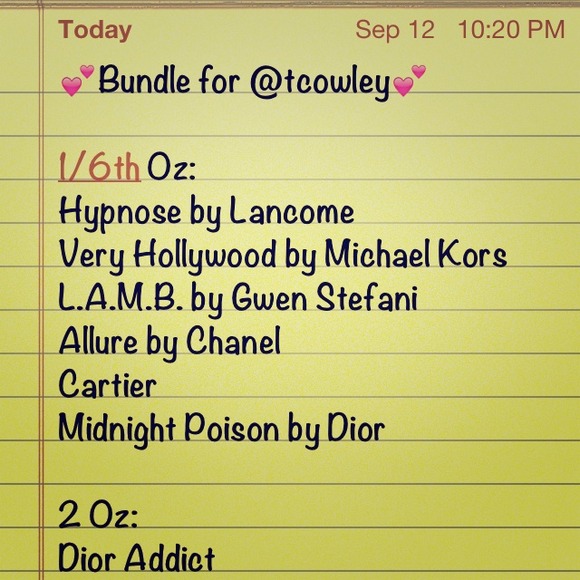 Designer perfume oils