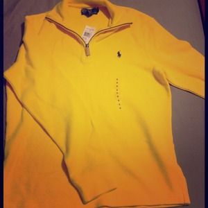 Yellow Ralph Lauren 1/4 zip