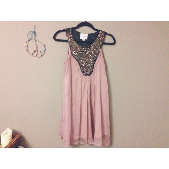 STUNNING LILAC SILK DRESS!