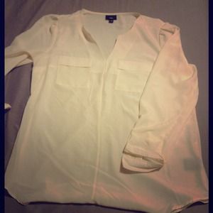 White sheer dressy shirt