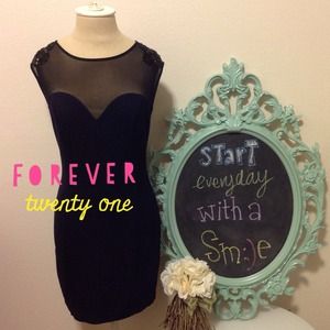 ✨RESERVED✨ F21 Sexy Little Blue Dress