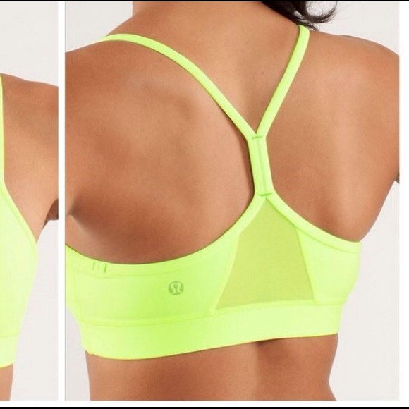 lululemon yellow sports bra