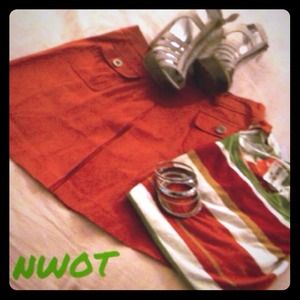 🌹HOST PICK🌹NWOT🌹High Waist Red Mini Skirt