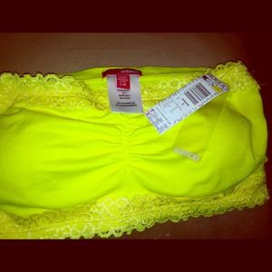 Bongo Fluorescent yellow tube top* LG (juniors)