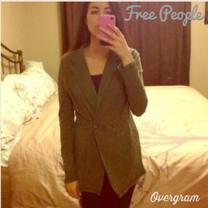 🎈SALE: Free People Olive Green Jacket/Blazer NWOT