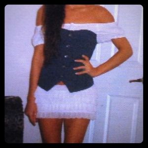 💙Denim looking top