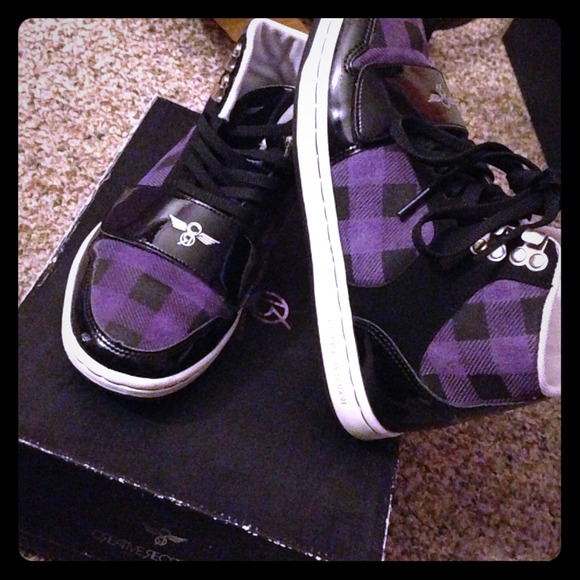 Purple/Black plaid Creative Recreation