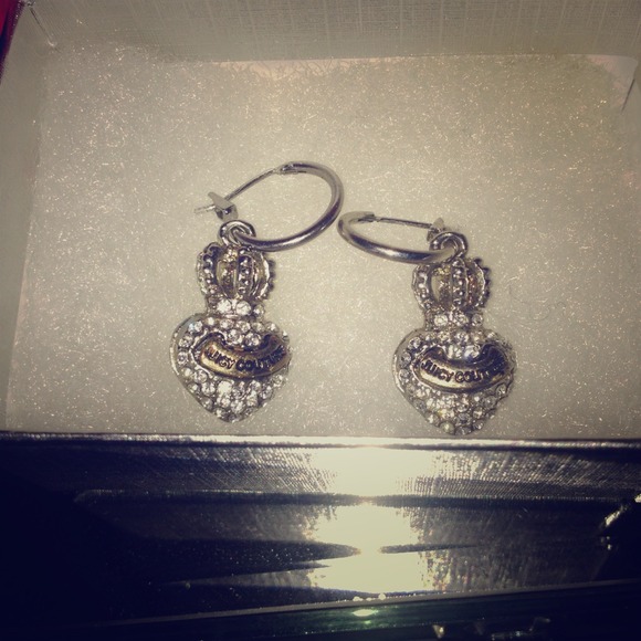 New never worn juicy crown earrings