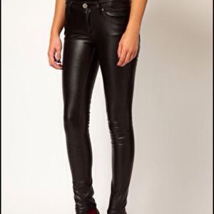 Shiny leather look pants REDUCED!