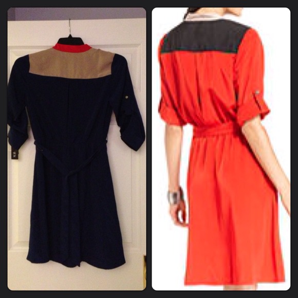 Colorblock Belted Shirtdress-Offers R Welcomed 😉 - Picture 3 of 4