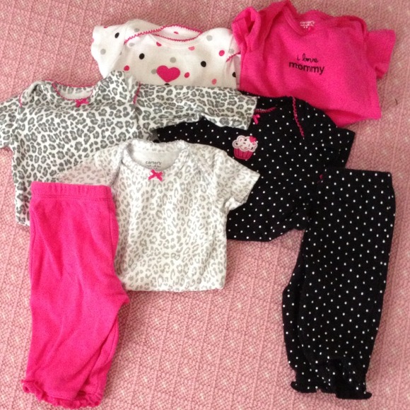 Lot of baby girl Carter clothing