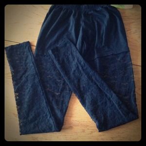 Sexy black lace leggings!!