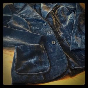 💥traded💥💥 70's jacket!! Shimmery black and si